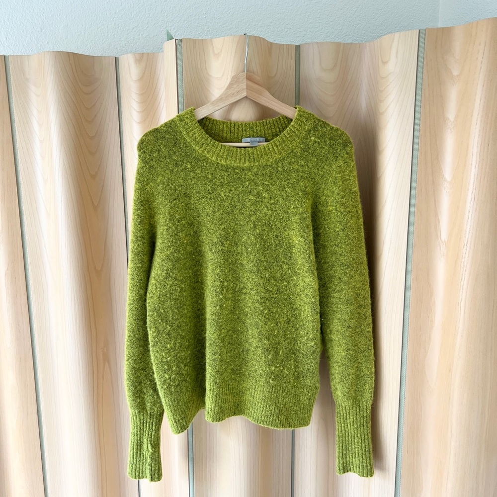 COS Kiwi Green Women's Alpaca Wool Sweater